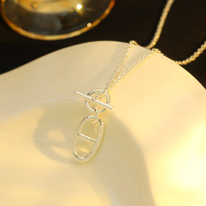 [BLUE TEARS]HM CHAINE D'ANCRE PENDANT NECKLACE STERLING SILVER