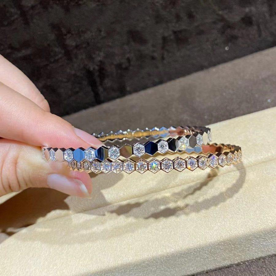 [BLUE TEARS]BEE LOVE GOLD BRACELET FULL DIAMOND