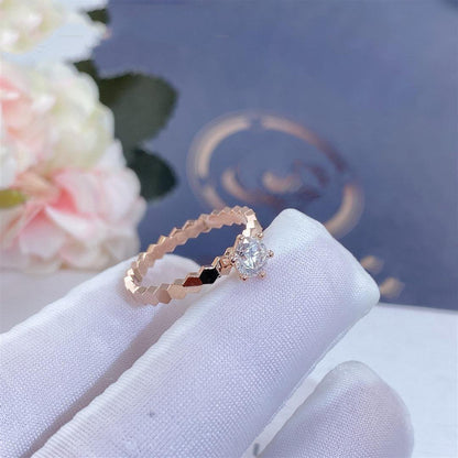 [BLUE TEARS]BEE LOVE RING PINK GOLD 1 DIAMOND