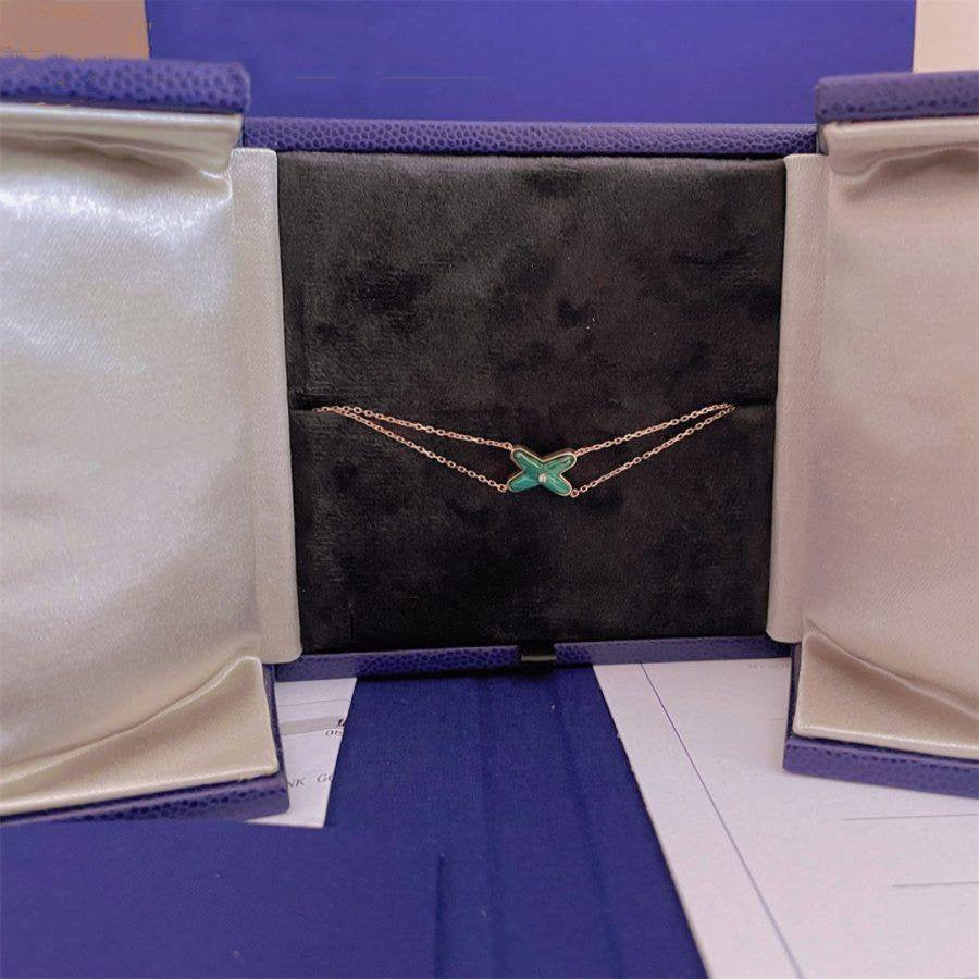 [BLUE TEARS]JEUX BRACELET MALACHITE PINK GOLD 1 DIAMOND