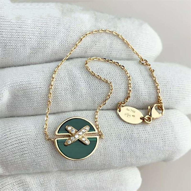 [BLUE TEARS]JEUX DE BRACELET MALACHITE PINK GOLD DIAMONDS