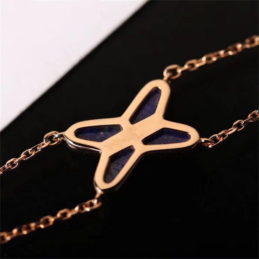 [BLUE TEARS]Hollow Design Four-Leaf Clover Flower Shape  Bracelet