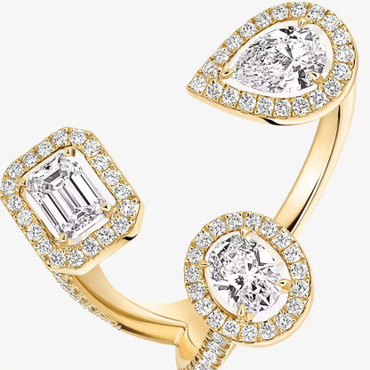 [Blue Tears Jewelry]  Diamond Ring 0,25ct My Twin Trilogy