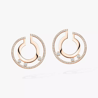 [Blue Tears Jewelry] Move Romane Small Diamond Hoop Earrings