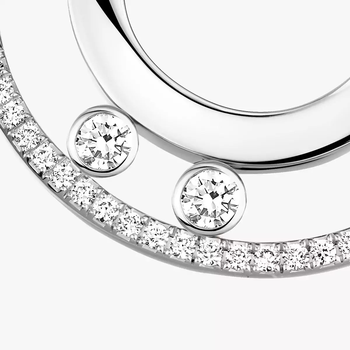[Blue Tears Jewelry] Move Romane Small Diamond Hoop Earrings