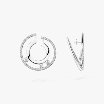 [Blue Tears Jewelry] Move Romane Small Diamond Hoop Earrings