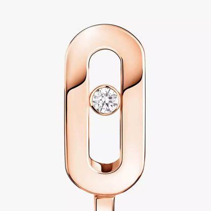 [Blue Tears Jewelry]Diamond Mini Hoop Earrings Move Classique
