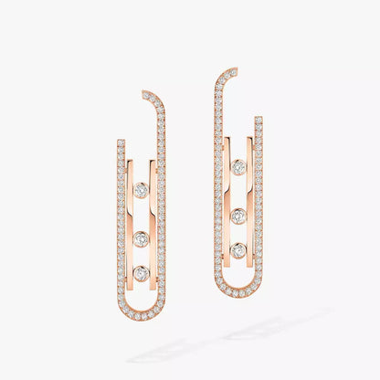 [Blue Tears Jewelry]Diamond Pendant Earrings Move 10Th