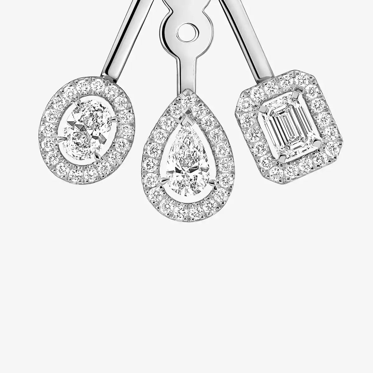 [Blue Tears Jewelry] My Twin Trio  Diamond Earrings