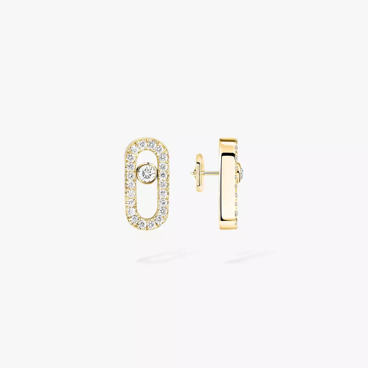 [Blue Tears Jewelry]Move Uno Diamond Earrings