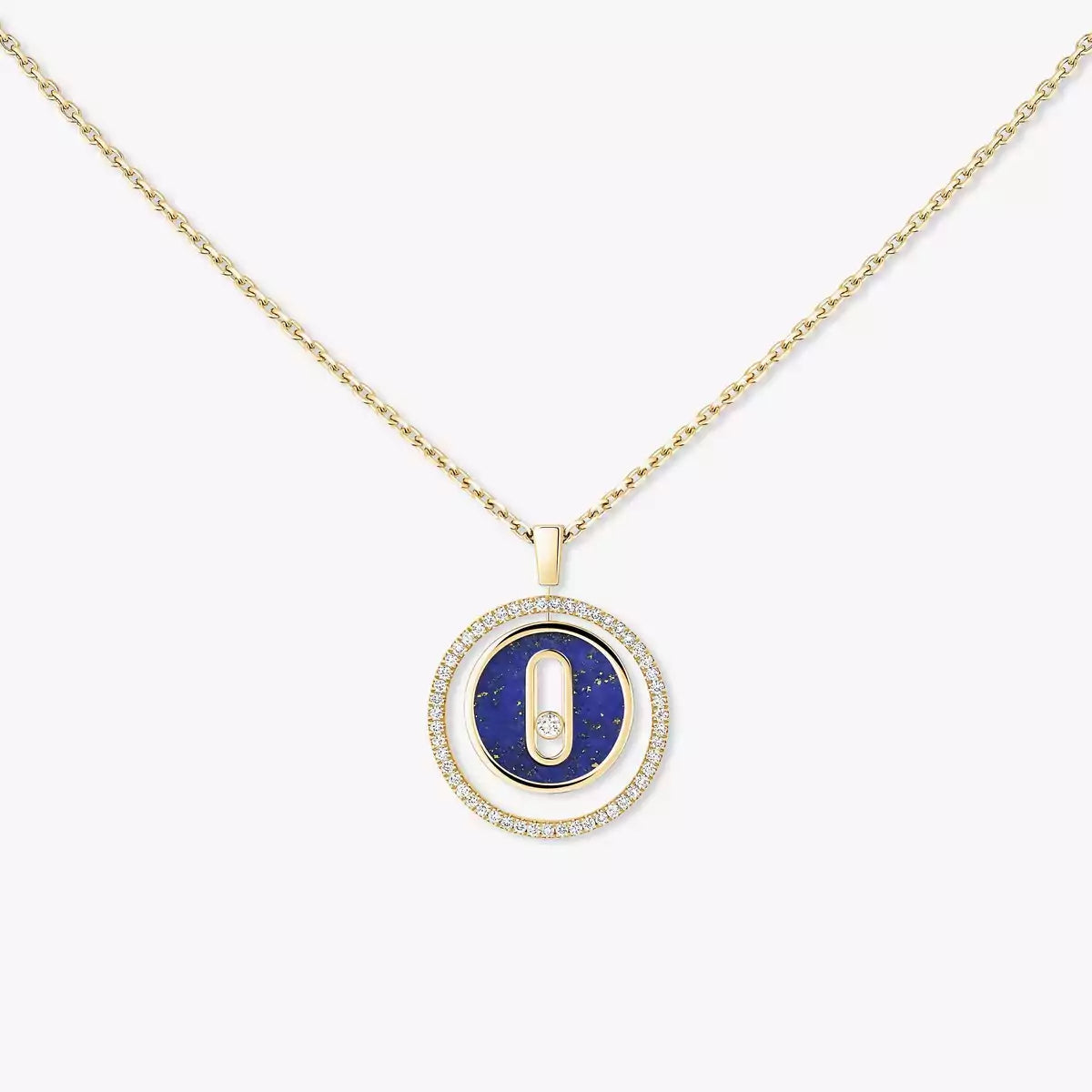 [Blue Tears Jewelry]Lucky Move Diamond Necklace in Rose Gold and White Mother-of-Pearl