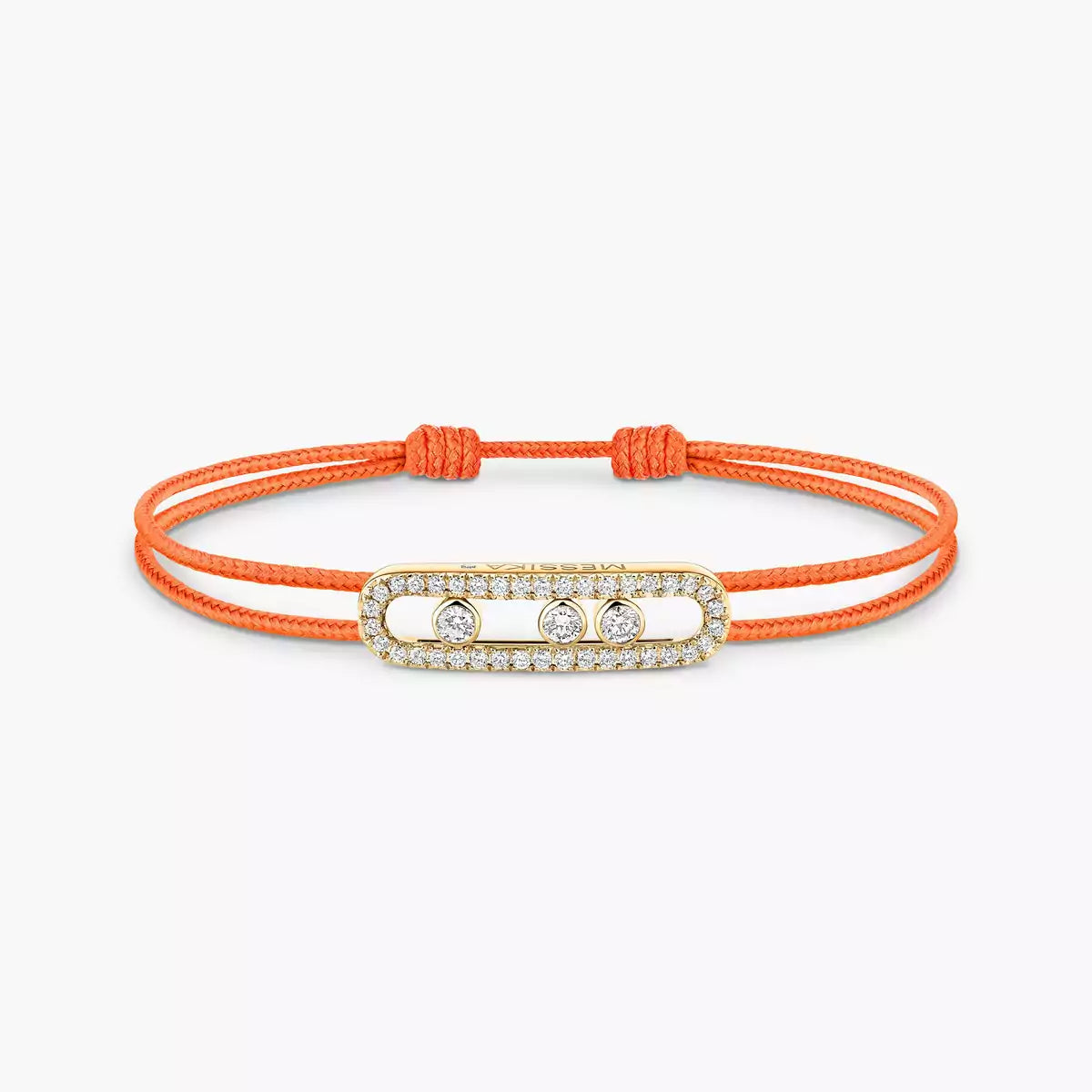 [Blue Tears Jewelry]Messika Care(s) pink cord pav¨¦ bracelet