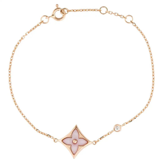 [BLUE TEARS]STAR 1 DIAMOND PINK GOLD BRACELET