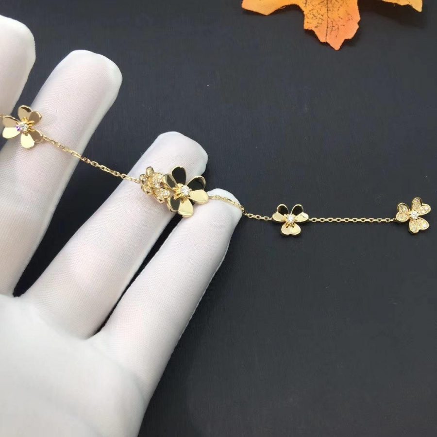 [BLUE TEARS]FRIVOLE GOLD 5 FLOWERS BRACELET