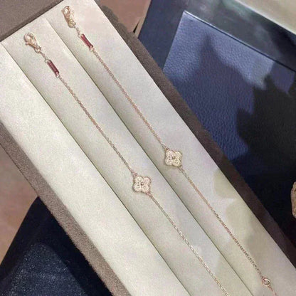 [BLUE TEARS]CLOVER SINGLE FLOWER BRACELET