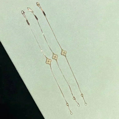 [BLUE TEARS]CLOVER SINGLE FLOWER BRACELET