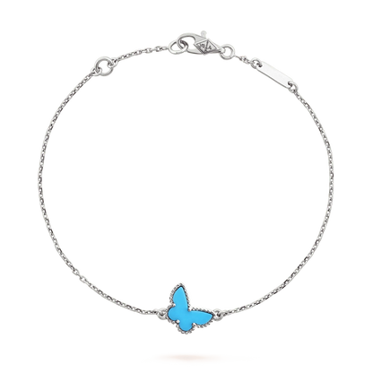 [BLUE TEARS]BUTTERFLY TURQUOISE BUTTERFLY BRACELET SILVER
