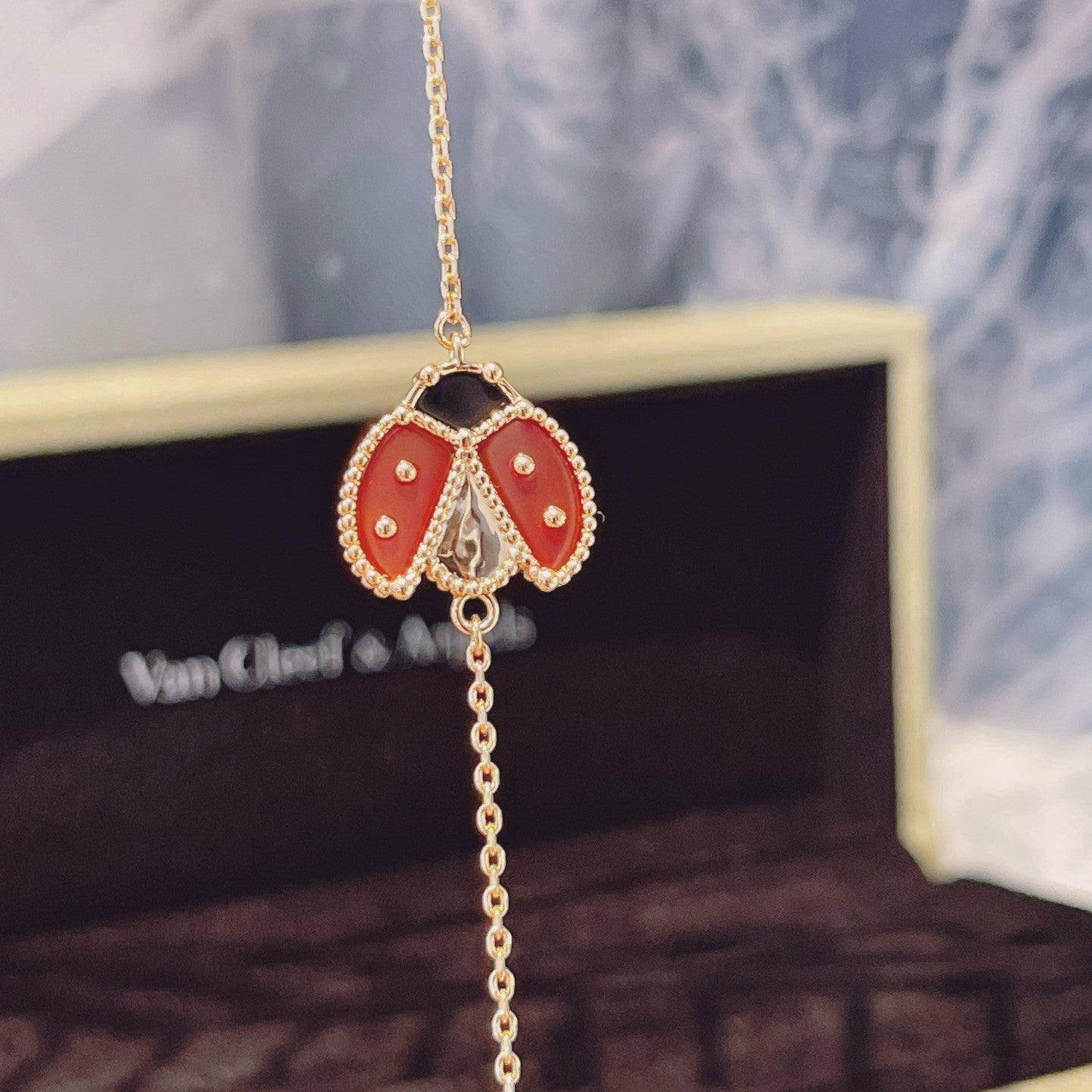 [BLUE TEARS]LUCKY SPRING 1 MOTIF PINK GOLD BRACELET